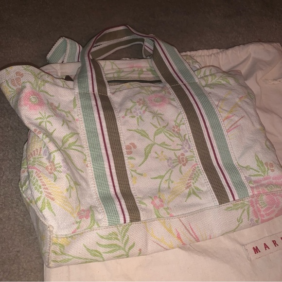 Marni floral canvas tote - Picture 5 of 9